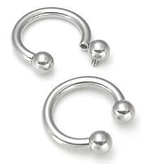 10g Internal Steel Circular Barbell — Price Per 1 - Painful Pleasures