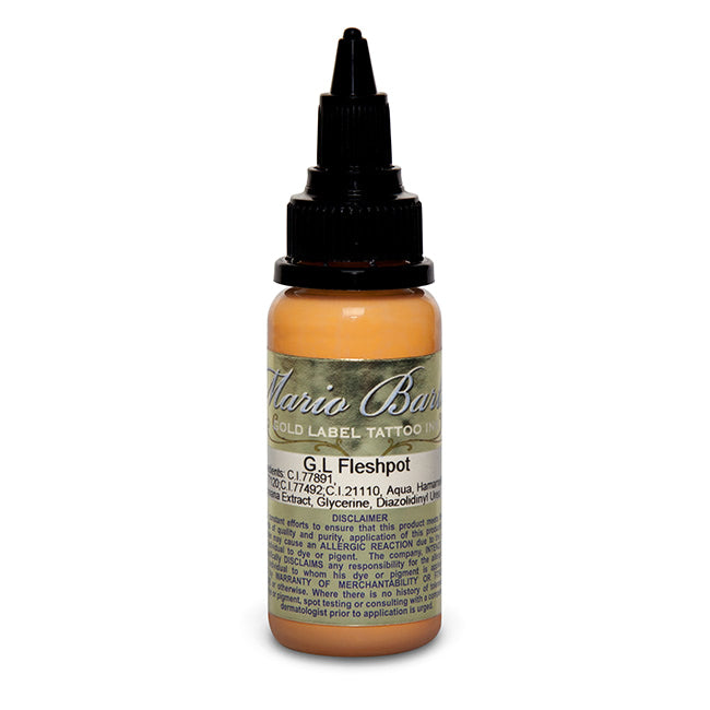 Fleshpot Mario Barth Gold Label — Intenze Tattoo Ink — 1oz Bottle