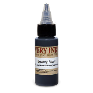 Black — Bowery Artist Series — Intenze Tattoo Ink — 1oz Bottle - Painful Pleasures
