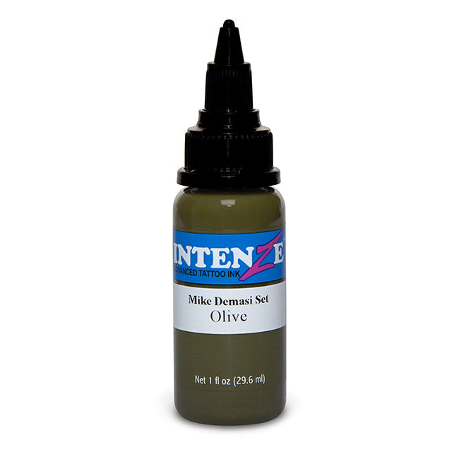 Olive — Mike Demasi Series — Intenze Tattoo Ink — 1oz Bottle - Painful Pleasures