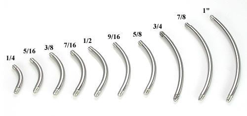 14g Externally Threaded Replacement BENT SHAFT