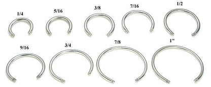 14g Externally Threaded Replacement CIRCULAR SHAFT - Painful Pleasures