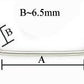12g 80° Stainless Steel Surface Barbell- Measurement