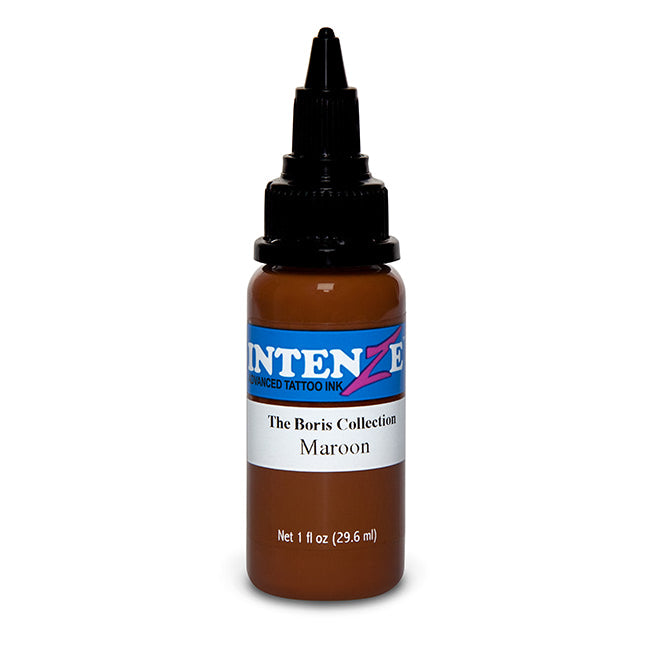 Maroon — Boris Series — Intenze Tattoo Ink — 1oz Bottle