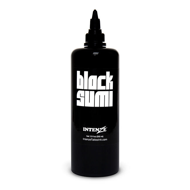 Black Sumi Outlining Ink — Intenze Japanese Tattoo Ink — 12oz Bottle