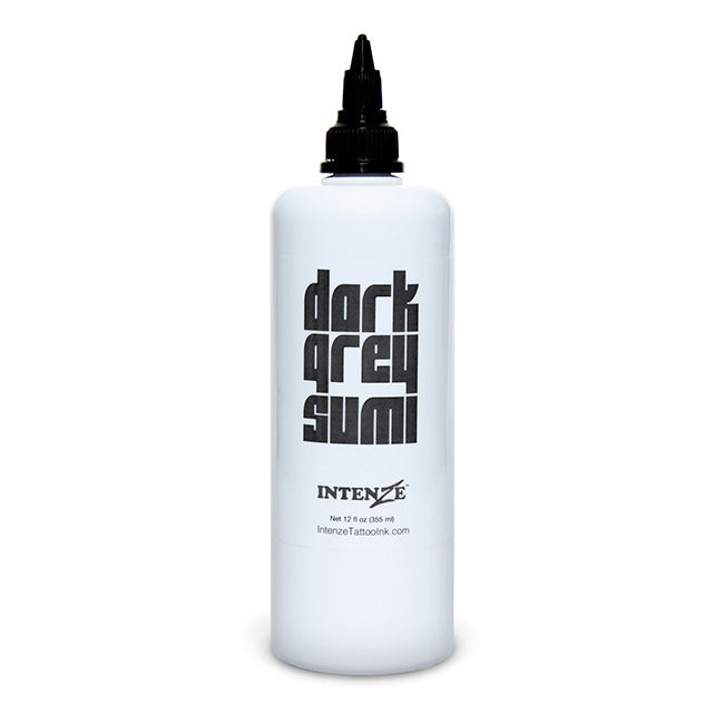 Dark Gray Sumi Wash Ink — Intenze Japanese Tattoo Ink — 12oz Bottle