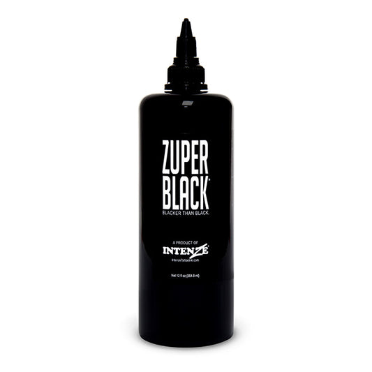 Zuper Black — Intenze Tattoo Ink — 12 oz Bottle