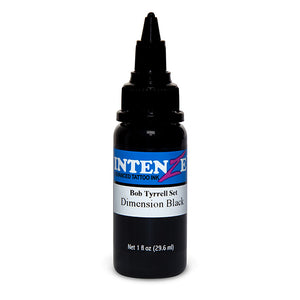 Dimension Black — Bob Tyrrell Black & Grey Series — Intenze Tattoo Ink — 1oz Bottle - Painful Pleasures