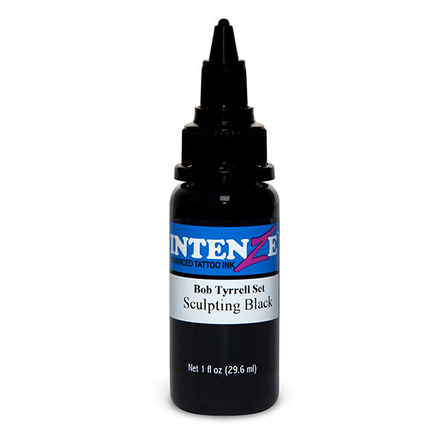 Sculpting Black — Bob Tyrrell Black & Grey Series — Intenze Tattoo Ink — 1oz Bottle