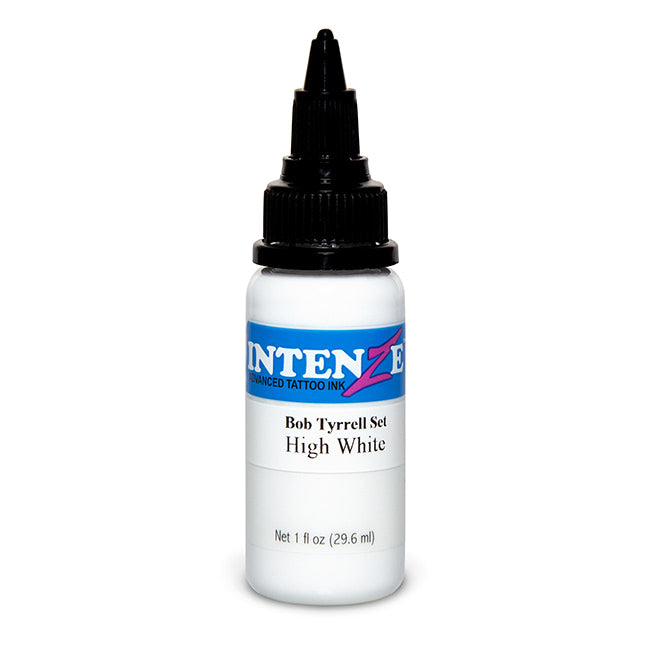 High White — Bob Tyrrell Black & Grey Series — Intenze Tattoo Ink — 1oz Bottle