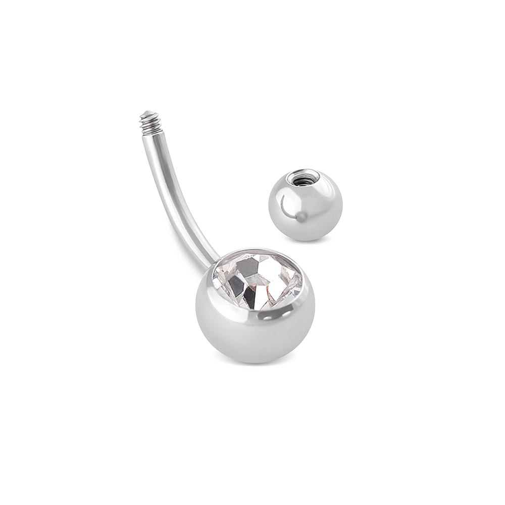 Noro Rind Belly Button Ring Silver 14g Surgical Steel Piercing NORO OLO Double ...