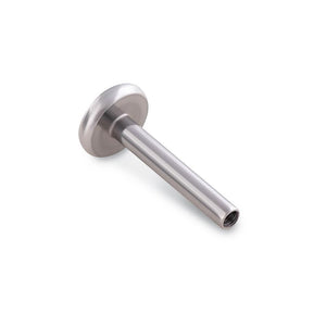 16g Internal Flat Back Disc Steel Labret Post — Price Per 1 - Painful Pleasures