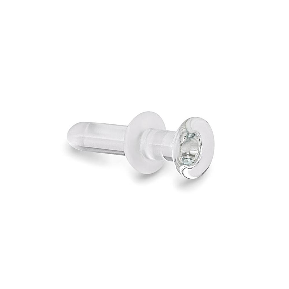 Handmade Clear Glass Labret Retainer — Price Per 1