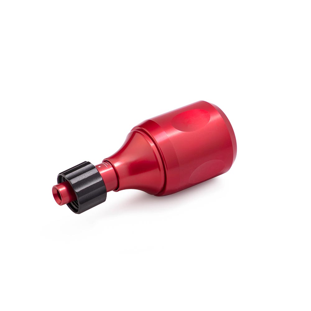 Peak Axi Aluminum 34mm Cartridge Grip — Red (cartridge side)