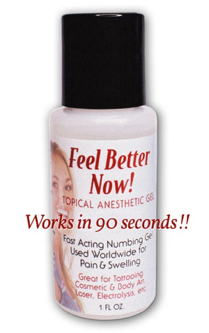 Feel Better Now Topical Anesthetic Gel - 1oz Bottle - Painful Pleasures