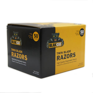 Blakcat Double Blade Disposable Razor — Box of 50 - Painful Pleasures