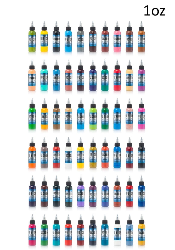 Fusion 60-Color Full Set — Fusion Tattoo Ink — 1oz