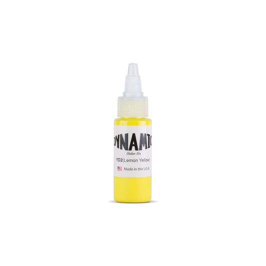 Dynamic Lemon Yellow Tattoo Ink - 1oz. Bottle
