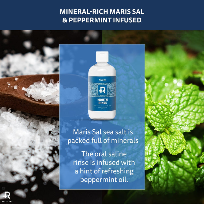 Recovery Aftercare Sea Salt Mouth Rinse — Alcohol Free Oral Piercing