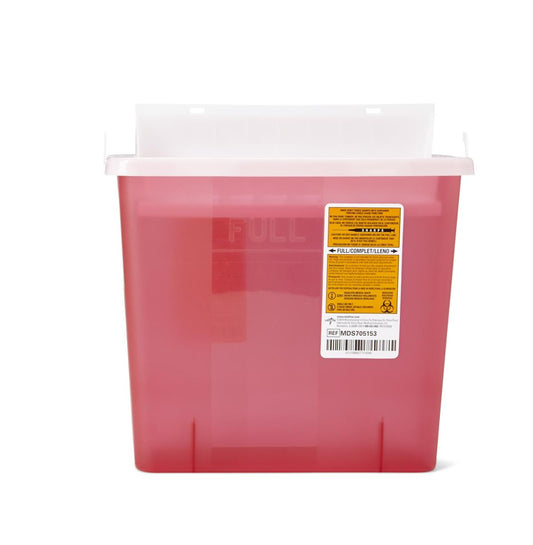 5 Quart Sharps Container for Locking Wall Cabinet