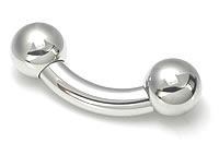 2g Internal Steel Bent Barbell  — Price Per 1 - Painful Pleasures