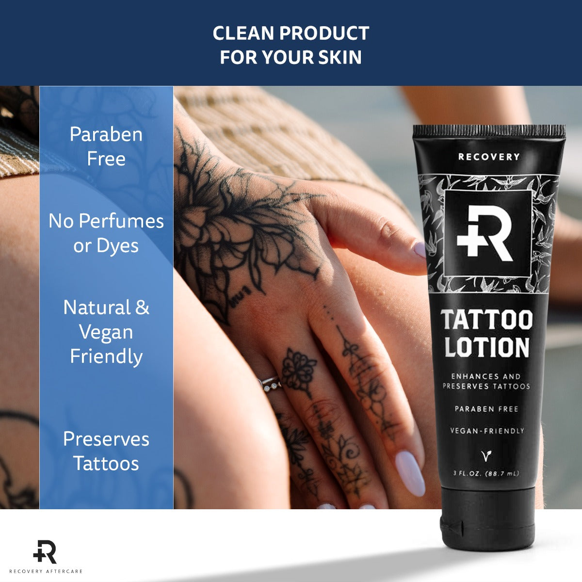 Recovery Tattoo Lotion — 3oz — Case of 24