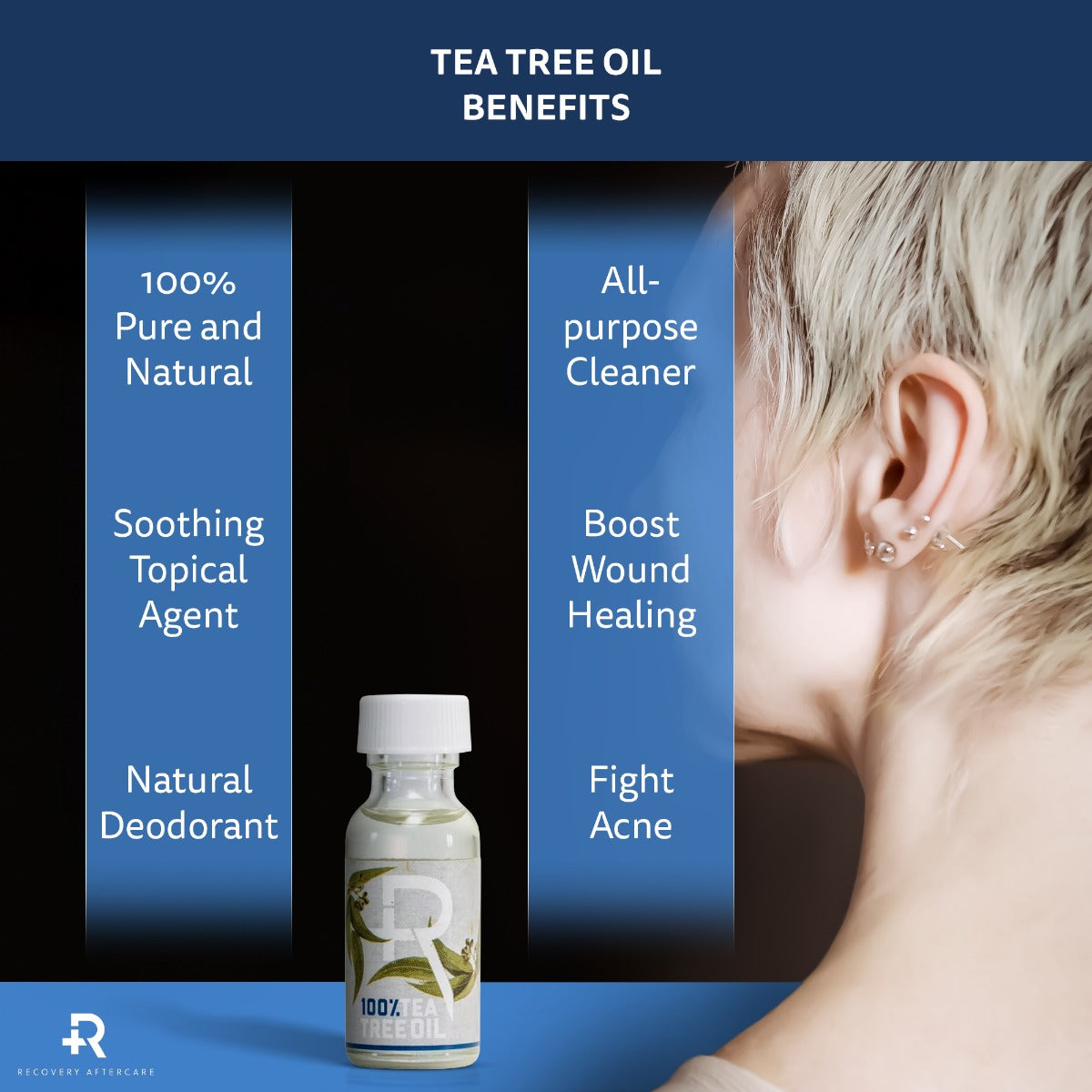 Recovery Aftercare Tea Tree Oil 1/2oz Bottle