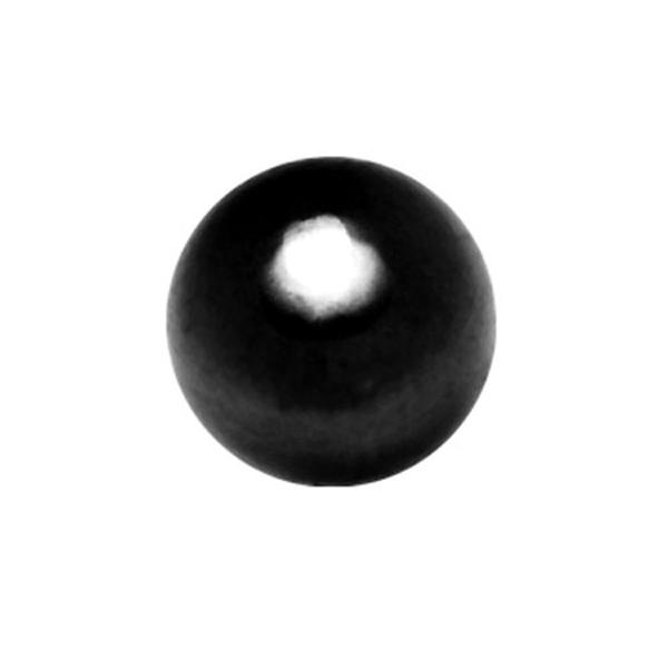 16g-18g Externally Threaded PVD Black Titanium Ball — Price Per 1