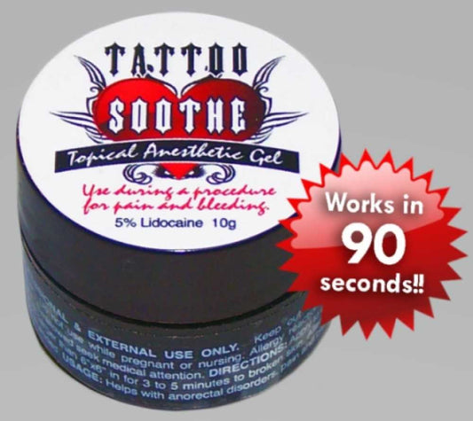 Tattoo Soothe Topical Anesthetic Gel — 10g Jar
