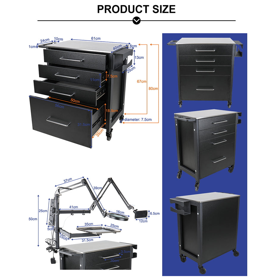 Fellowship Tattoo Workstation 4702 (shown with accessories)