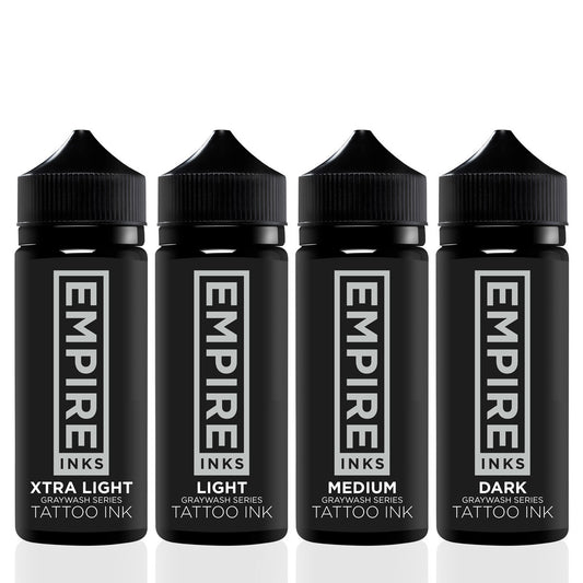 Empire Inks Graywash Series — 4-Stage Graywash Set — 4oz Bottles