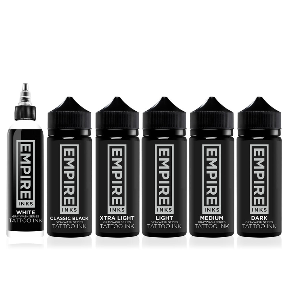 Empire Inks Graywash Series — 6-Bottle Full Set — 4oz Bottles
