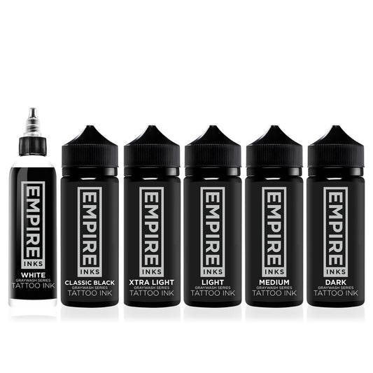 Empire Inks Graywash Series — 6-Bottle Full Set — 4oz Bottles