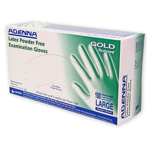 Adenna® Gold Disposable Latex Gloves — Box of 100 - Painful Pleasures