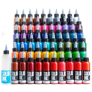 60 Color Mega Set — Solid Ink — 1oz Bottles - Painful Pleasures