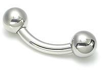 6g Internal Steel Bent Barbell — Price Per 1 - Painful Pleasures