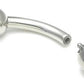 6g Bent Barbell - Internally Threaded & Stainless Steel - Ball Off