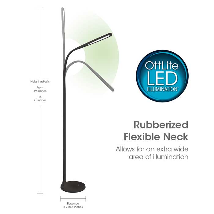 OttLite® Flex LED Floor Lamp