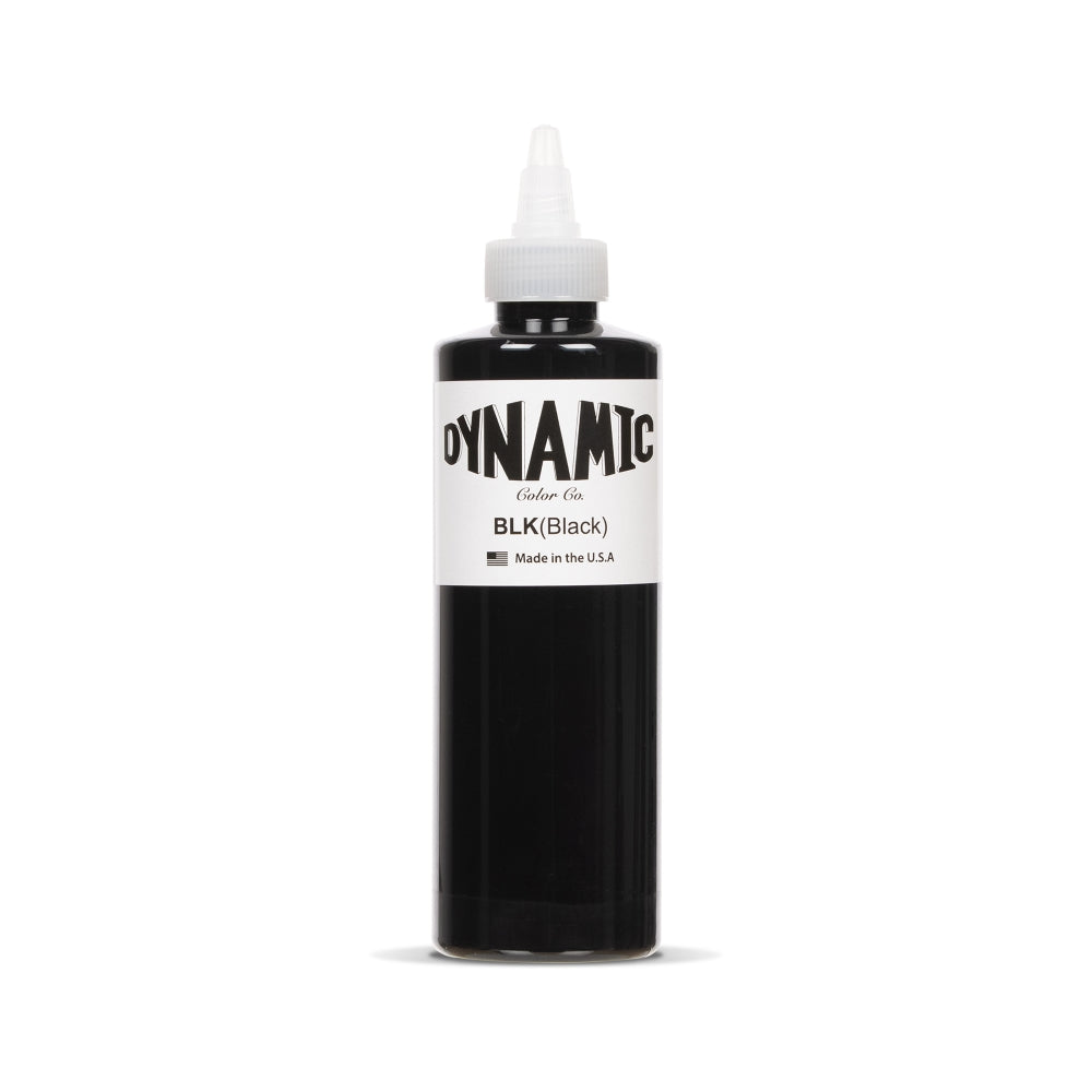 Dynamic Black Tattoo Ink — 8oz Bottle