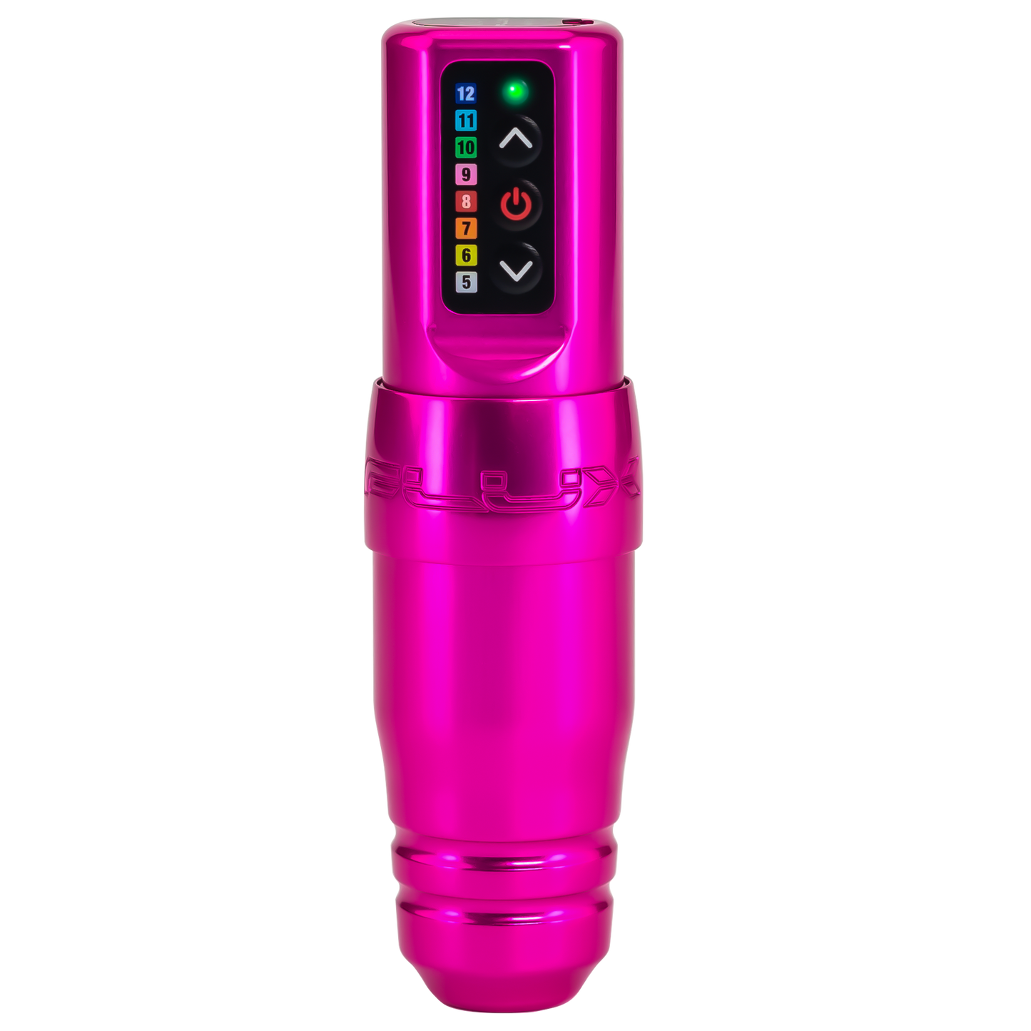 Microbeau Flux S Wireless Tattoo Machine with 1 PowerBolt — Bubble Gum
