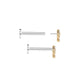 Tilum Jeweled Cuckoo Pendulum 14kt Yellow Gold Threadless Top — Price Per 1 - Painful Pleasures