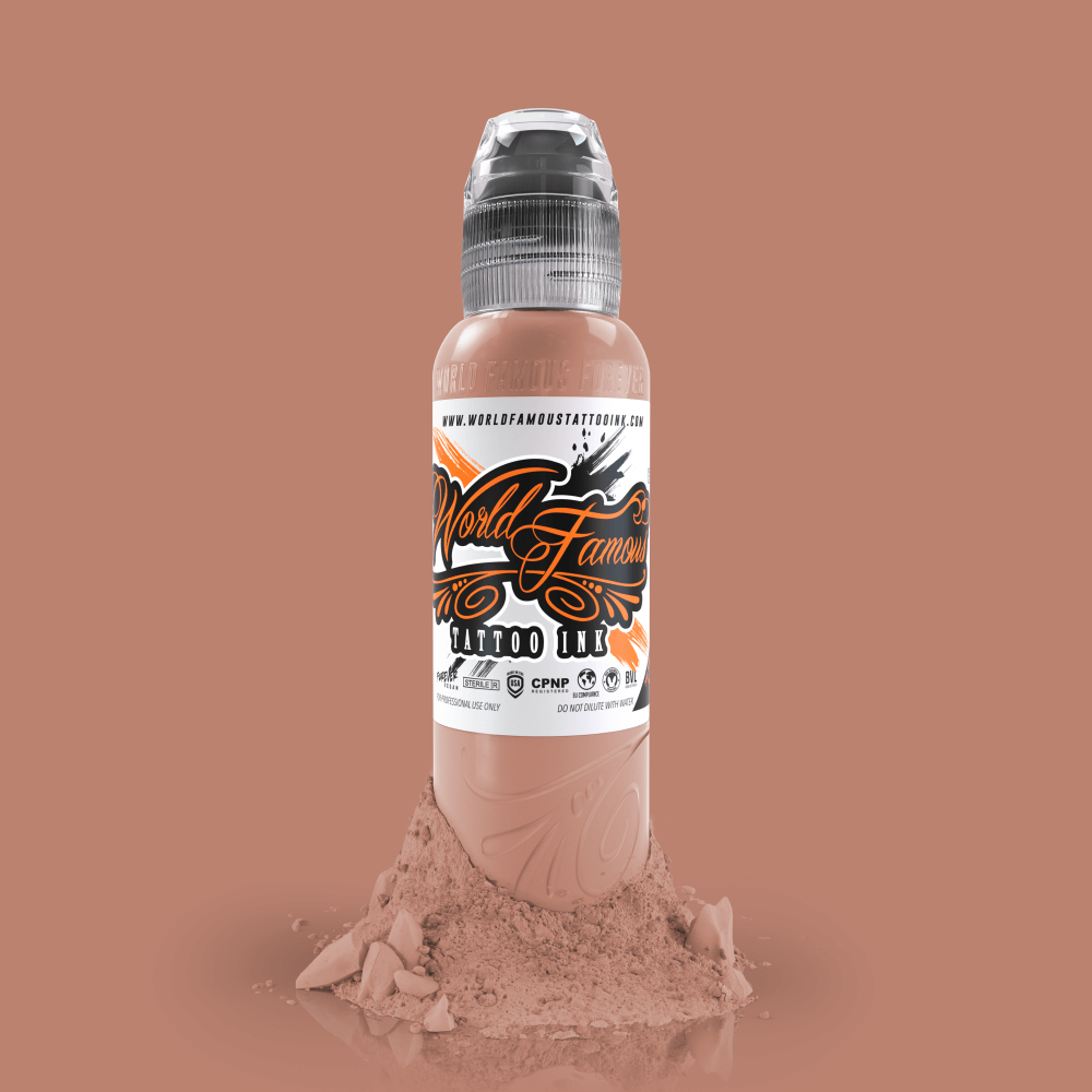 4 bottle Mak's Pink Skintone Set — World Famous Tattoo Ink — Pick Size