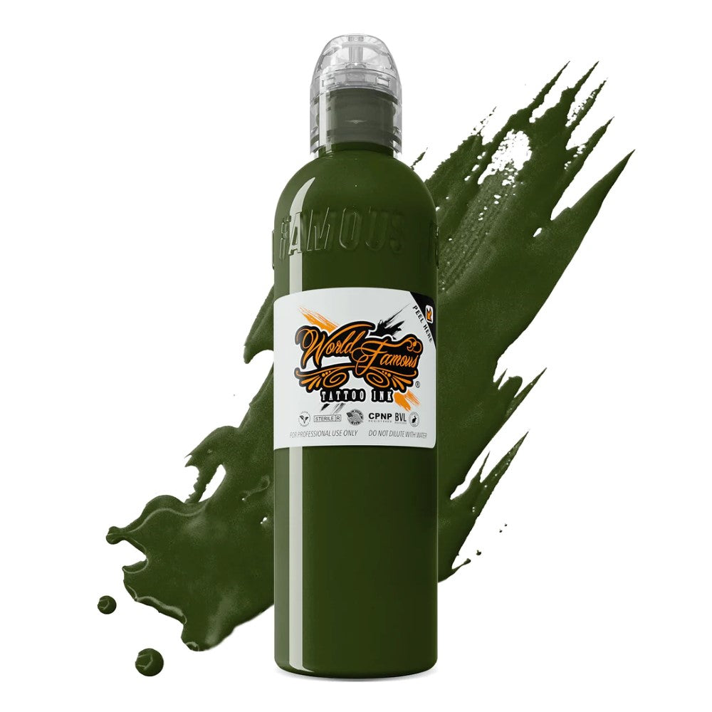 Jay Freestyle Olive Green — World Famous Tattoo Ink — Pick Size