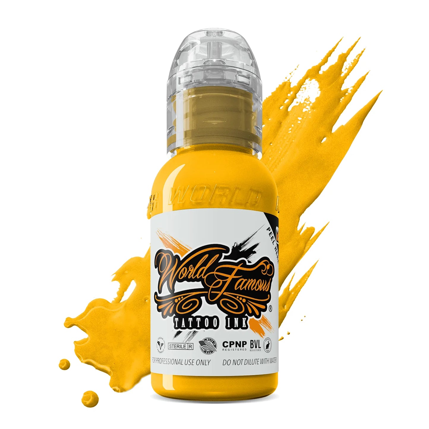 USA Yellow — World Famous Tattoo Ink — Pick Size