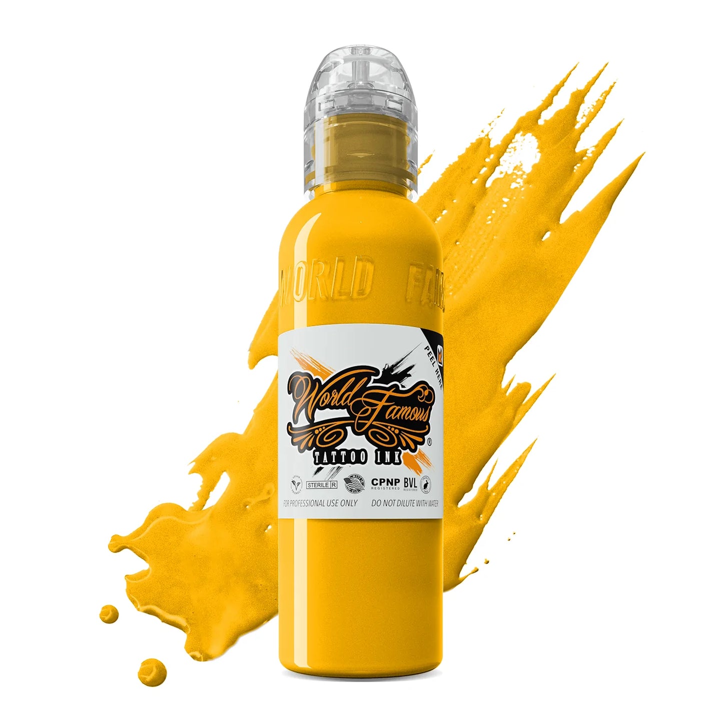 USA Yellow — World Famous Tattoo Ink — Pick Size