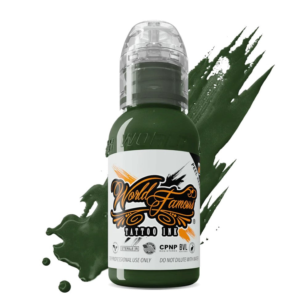 Vincent Zattera Rotten Green Set — World Famous Tattoo Ink — Pick Size