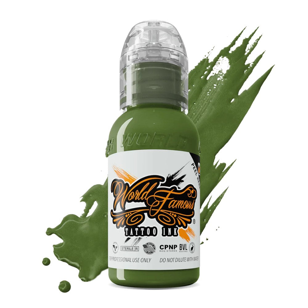 Vincent Zattera Rotten Green Set — World Famous Tattoo Ink — Pick Size