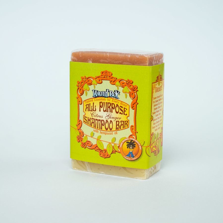 Knotty Boy All Purpose Shampoo Bar - Citrus Ginger 4oz Bar