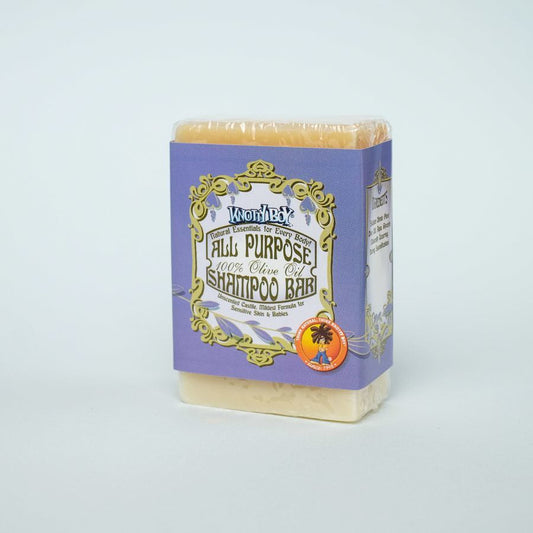 Knotty Boy All Purpose Shampoo Bar - 100% Olive Oil 4oz Bar