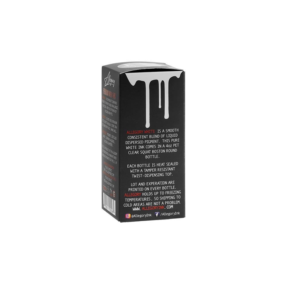Allegory Premium Tattoo Ink — White — Pick Size - Painful Pleasures